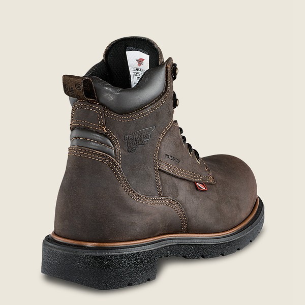 Red Wing Safety Boots Dynaforce® - 6-inch Insulated Waterproof Toe - Dark Brown - Mens LPN746128